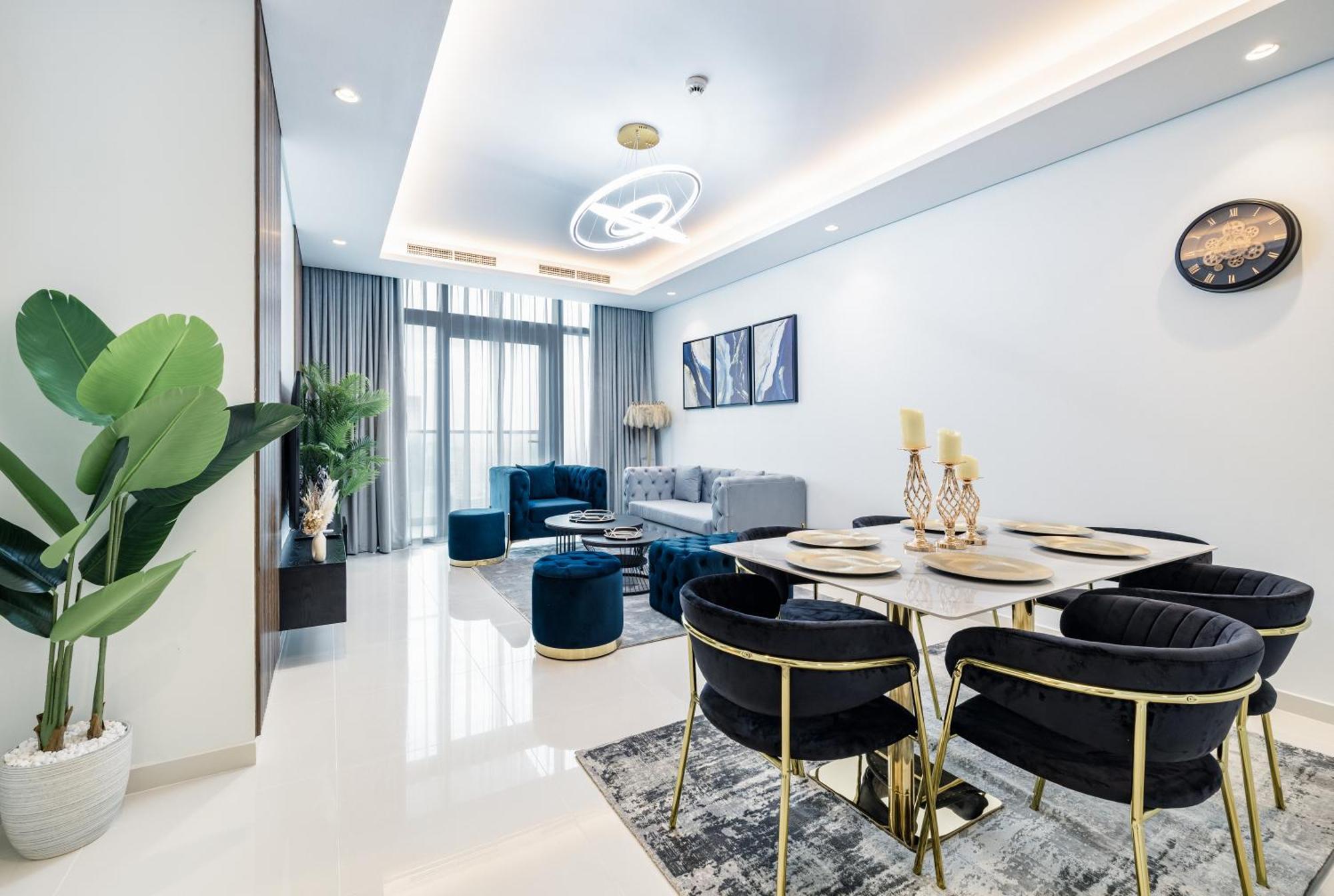 Aliving Luxe 2Br With Burj Khalifa View Infinity Pool Midtown-4704 Apartment ดูไบ ภายนอก รูปภาพ